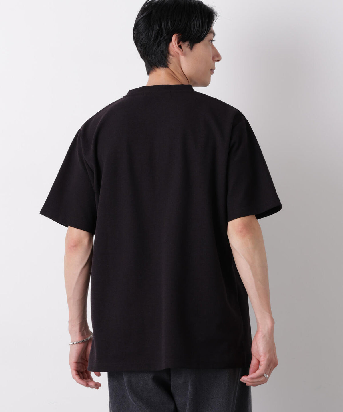 マイクロパイル クルーネックTシャツ 吸水速乾(セットアップ可)