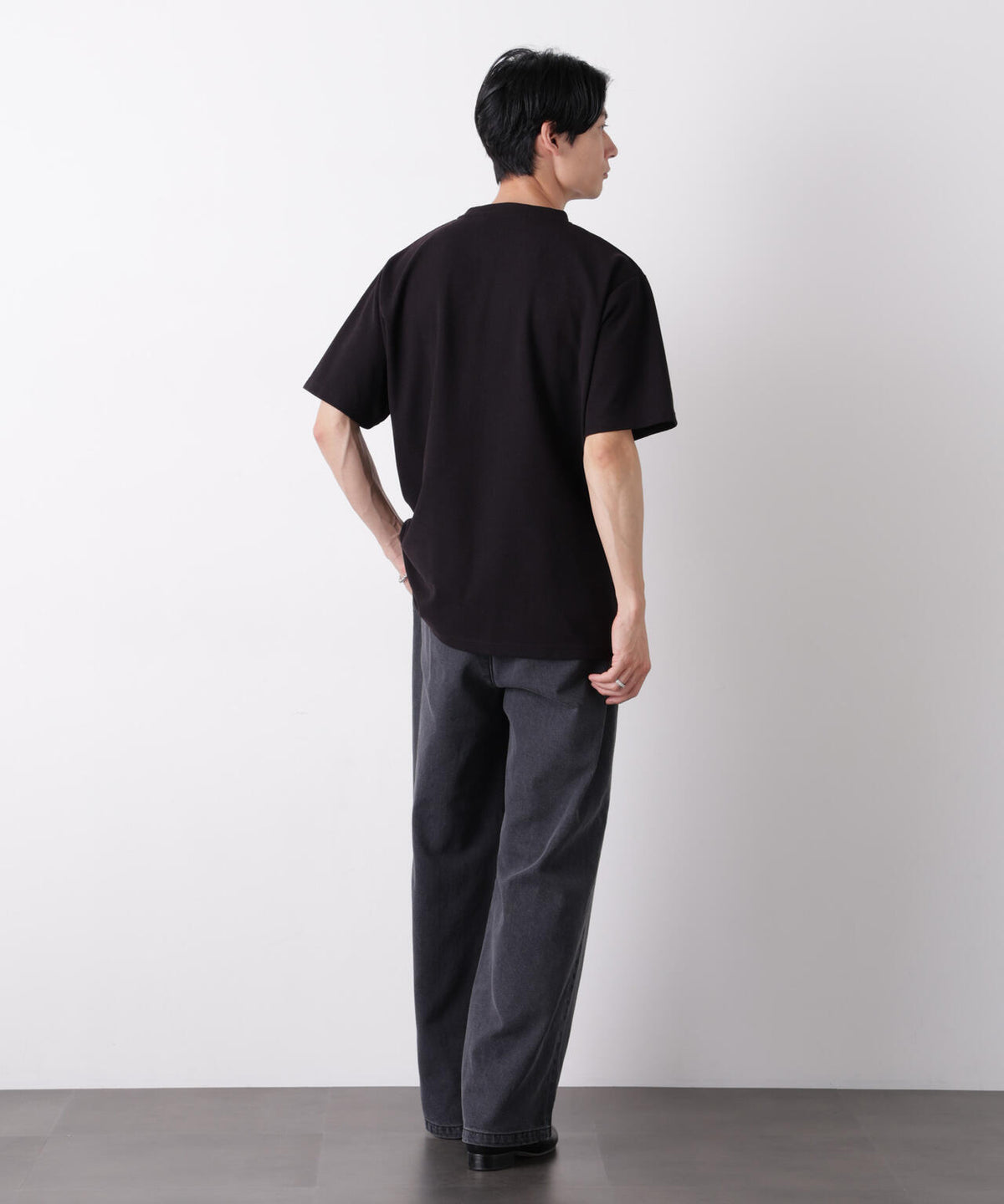 マイクロパイル クルーネックTシャツ 吸水速乾(セットアップ可)