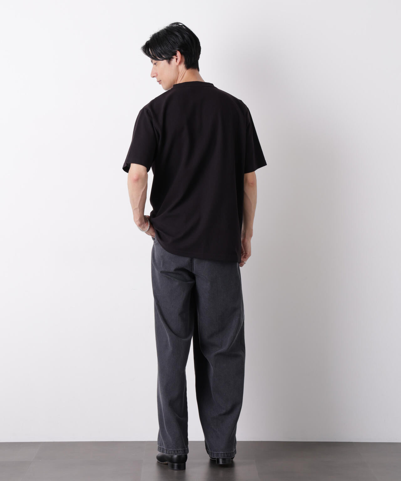 マイクロパイル クルーネックTシャツ 吸水速乾(セットアップ可)