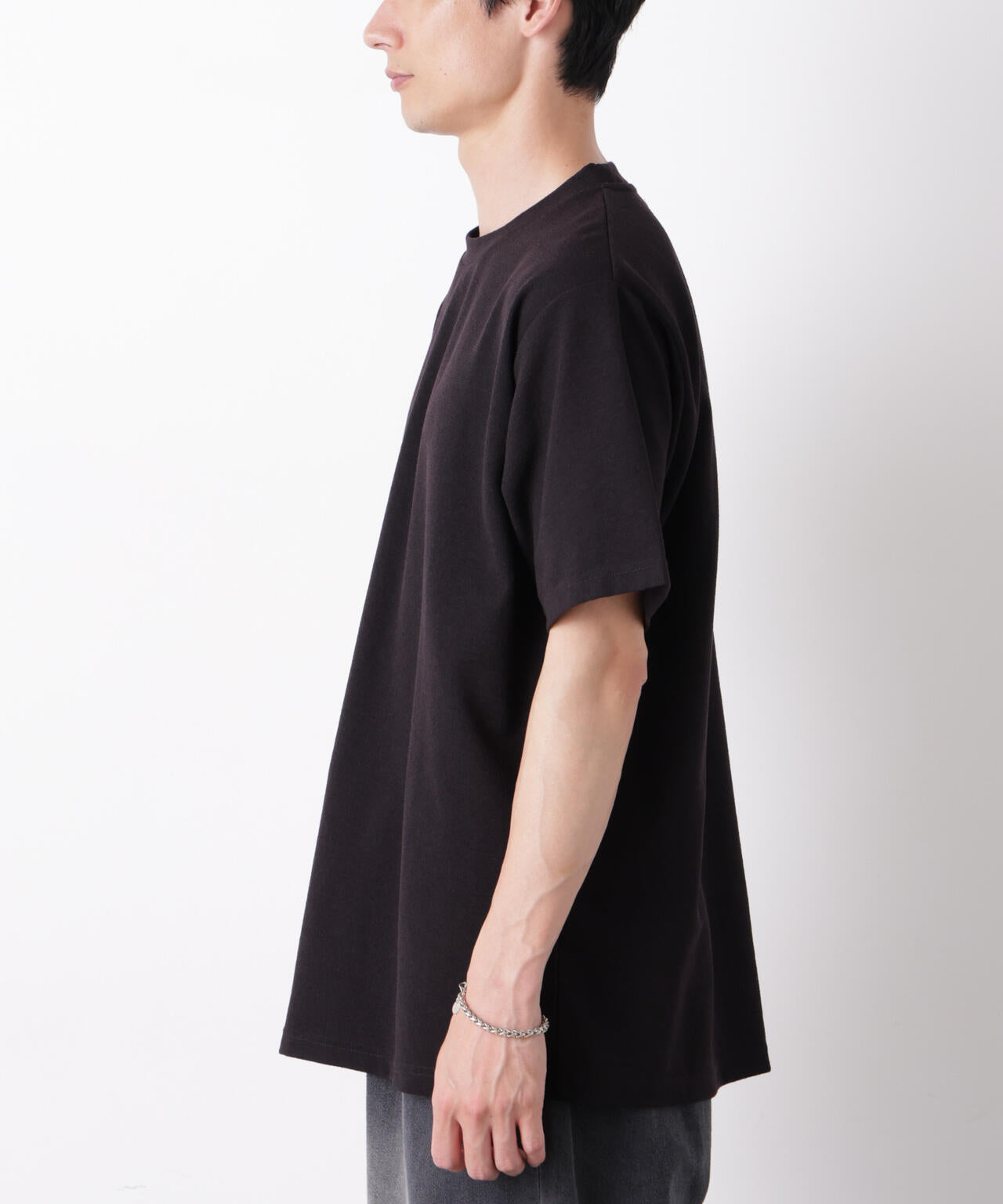 マイクロパイル クルーネックTシャツ 吸水速乾(セットアップ可)