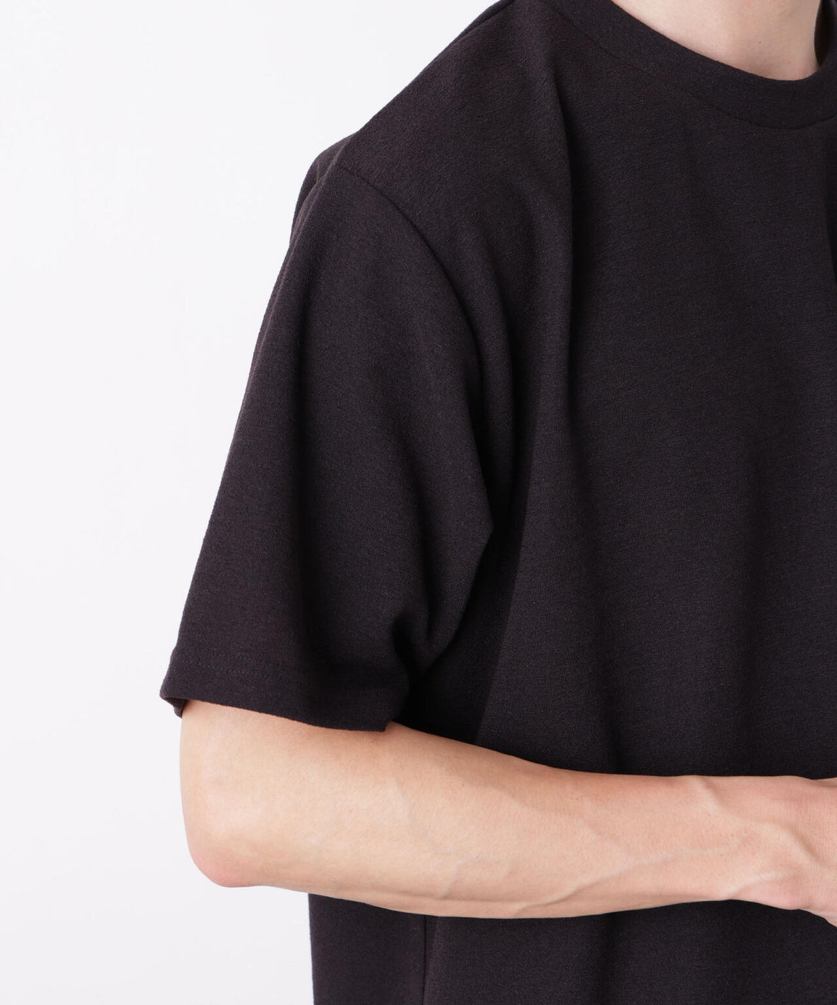 マイクロパイル クルーネックTシャツ 吸水速乾(セットアップ可)
