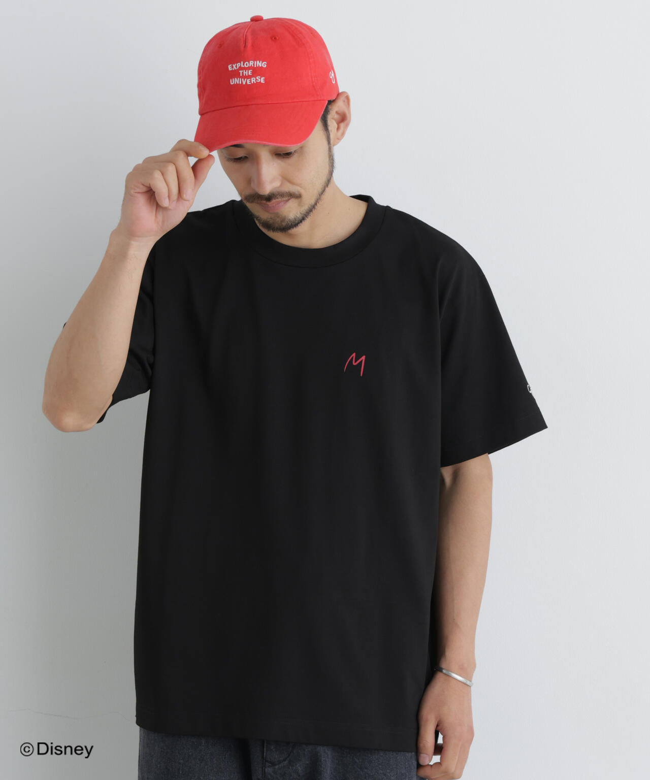 NANO×DISNEY ミッキーマウス 刺繍Tシャツ