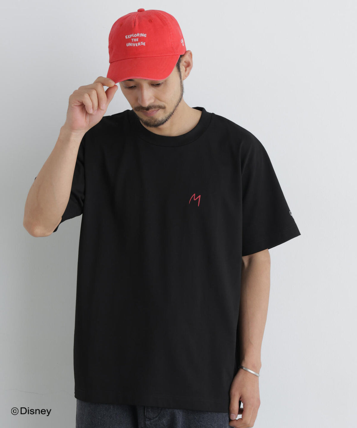 NANO×DISNEY ミッキーマウス 刺繍Tシャツ