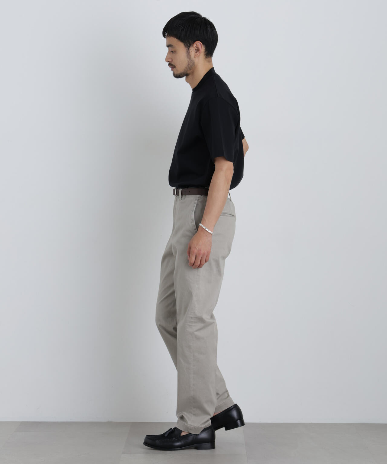 NewOnTrousers フェードサテンSlim テーパー