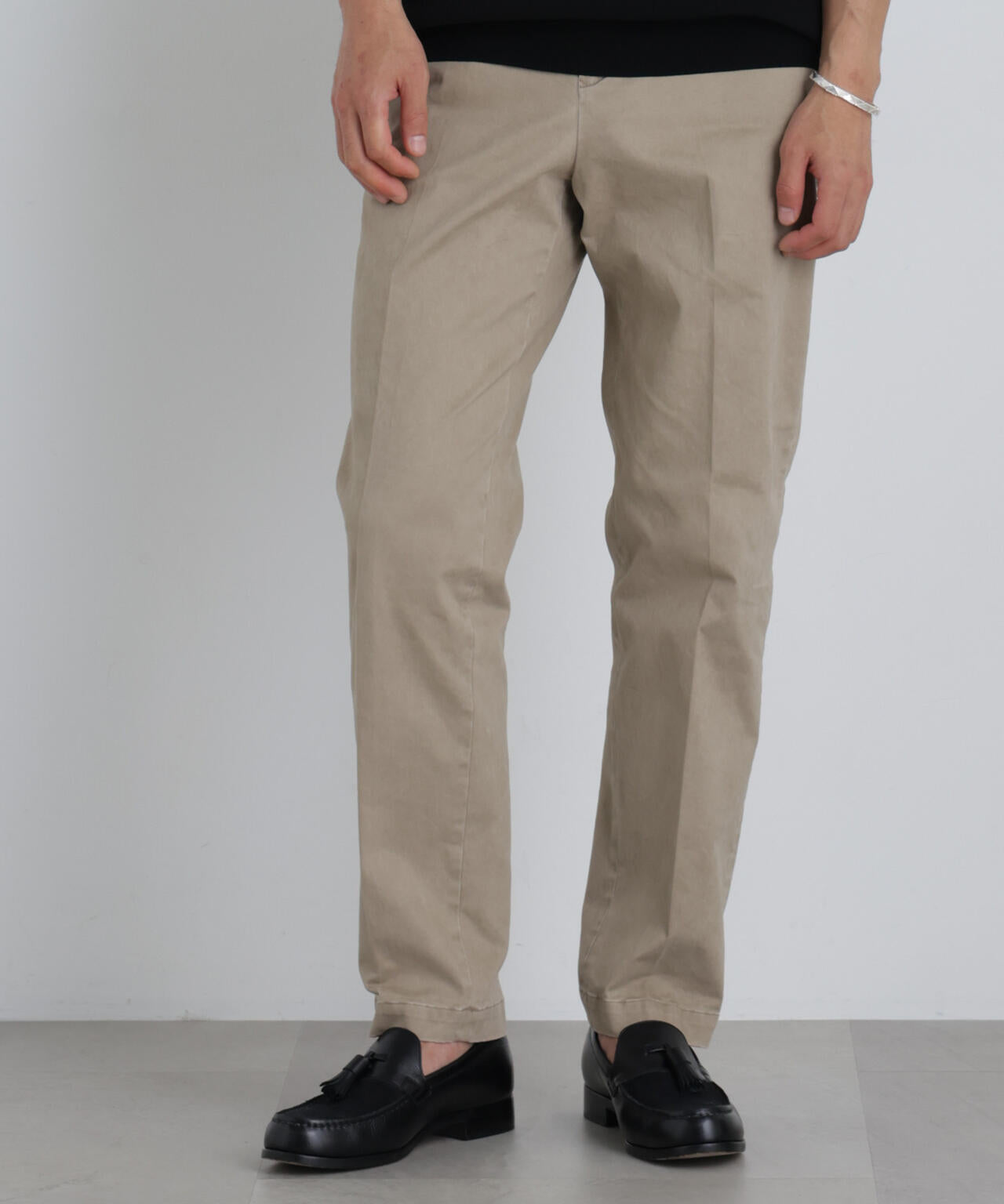 NewOnTrousers フェードサテンSlim テーパー