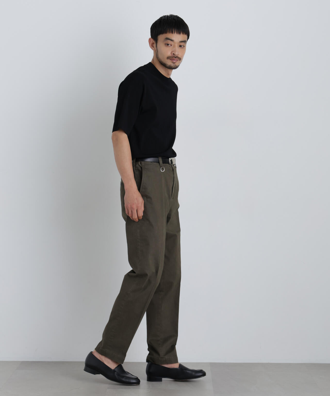NewOnTrousers フェードサテンSlim テーパー