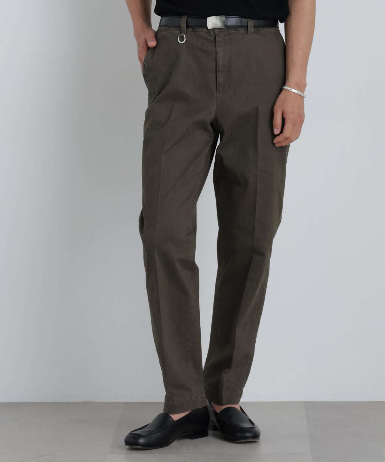 NewOnTrousers フェードサテンSlim テーパー