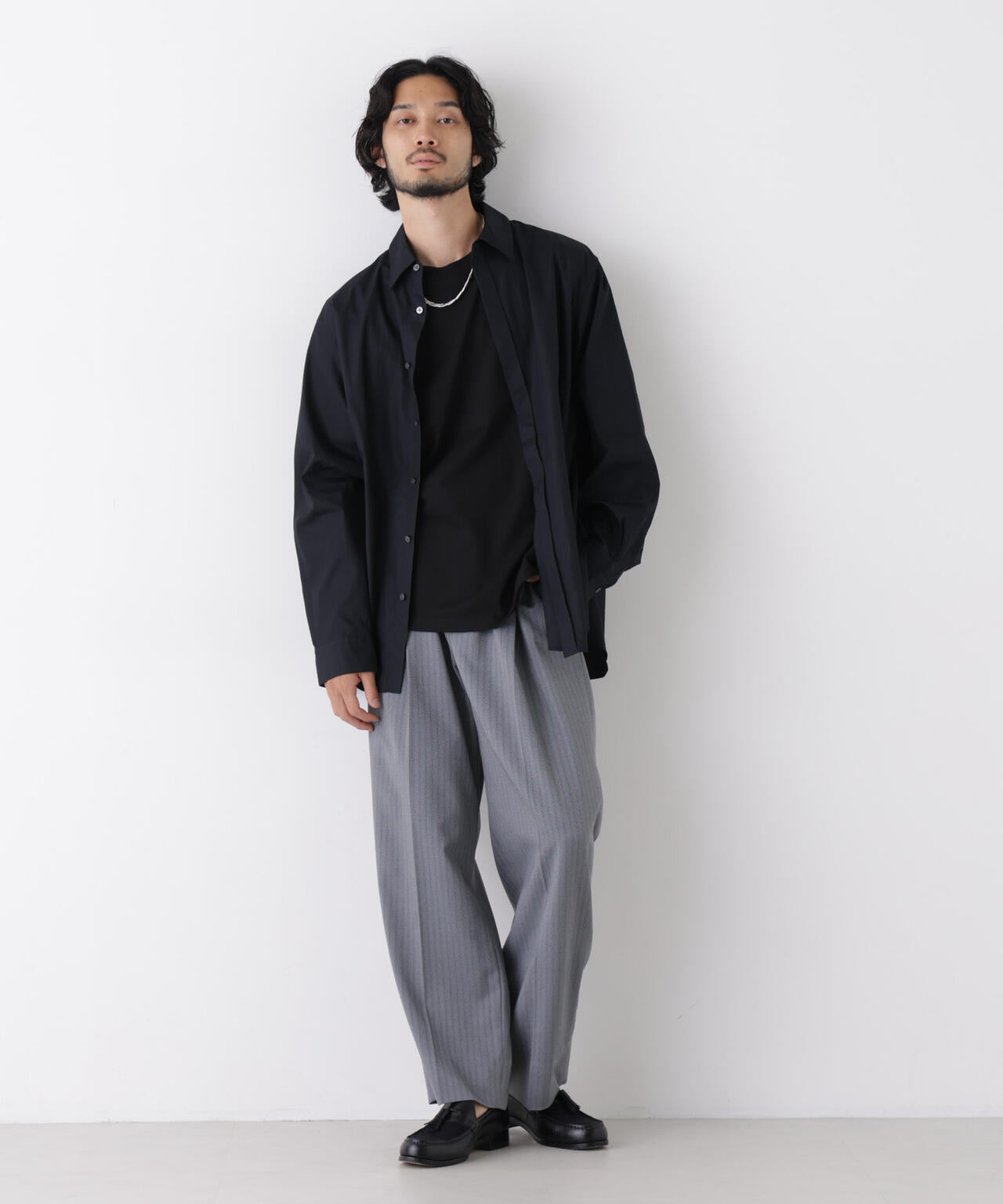 「OtoNANO」 ヘリンボンワイドイージースラックス