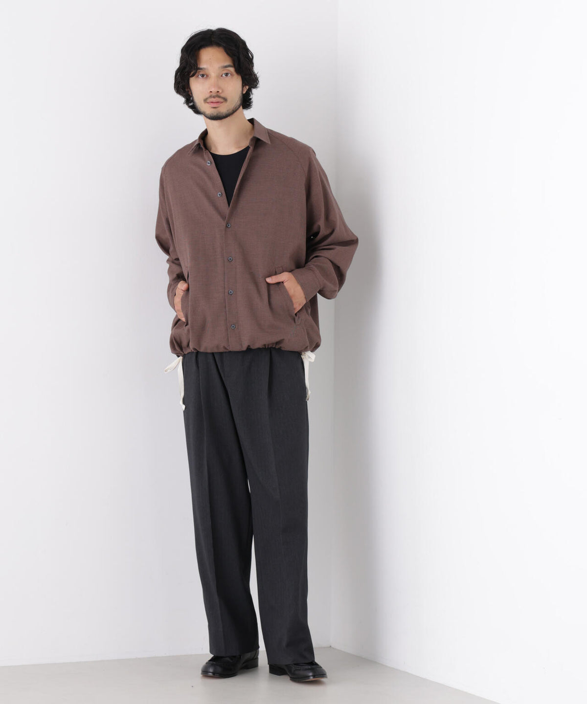 「OtoNANO」 ヘリンボンワイドイージースラックス