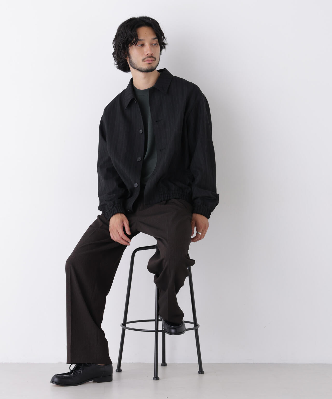 「OtoNANO」 ヘリンボンワイドイージースラックス