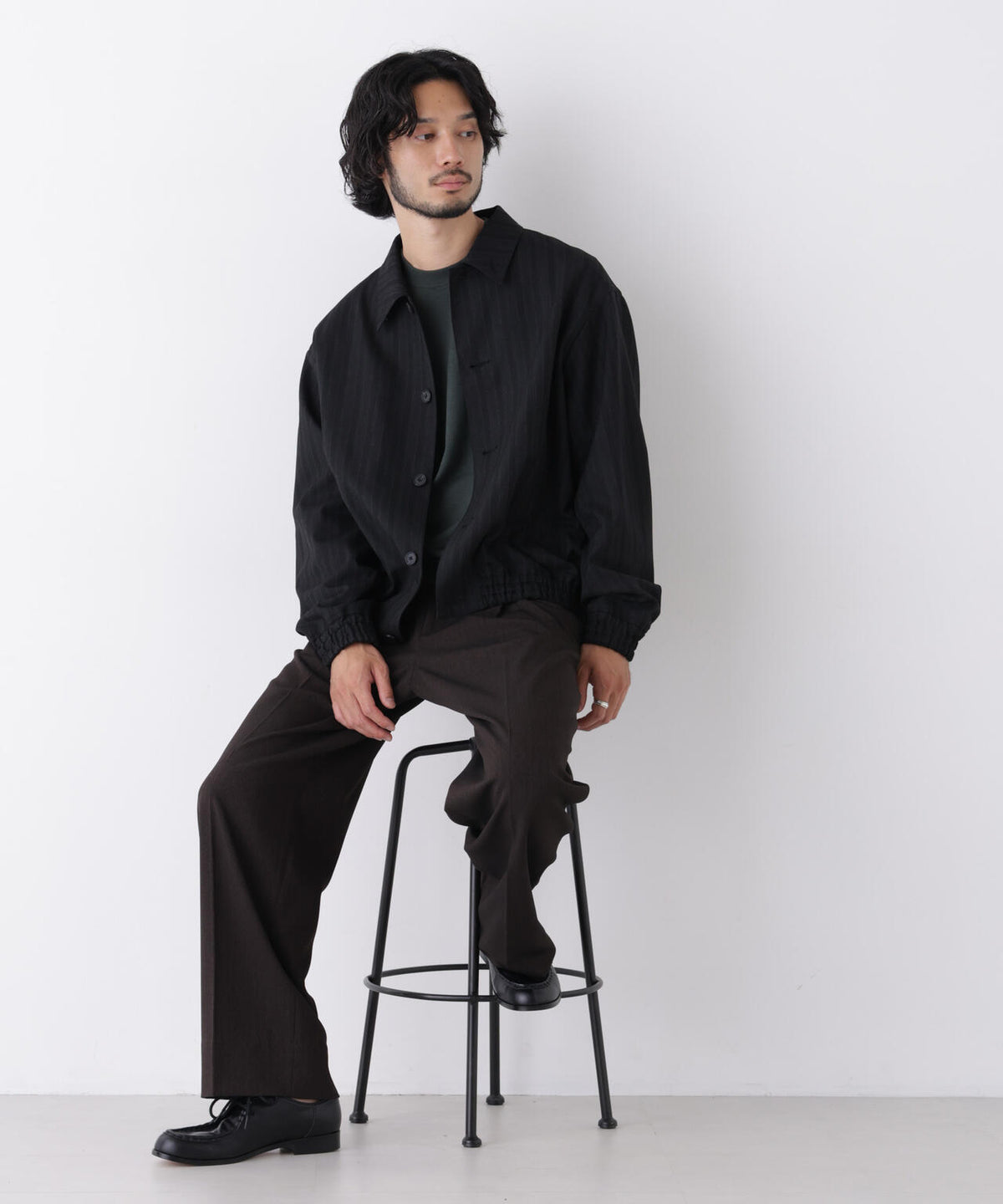 「OtoNANO」 ヘリンボンワイドイージースラックス