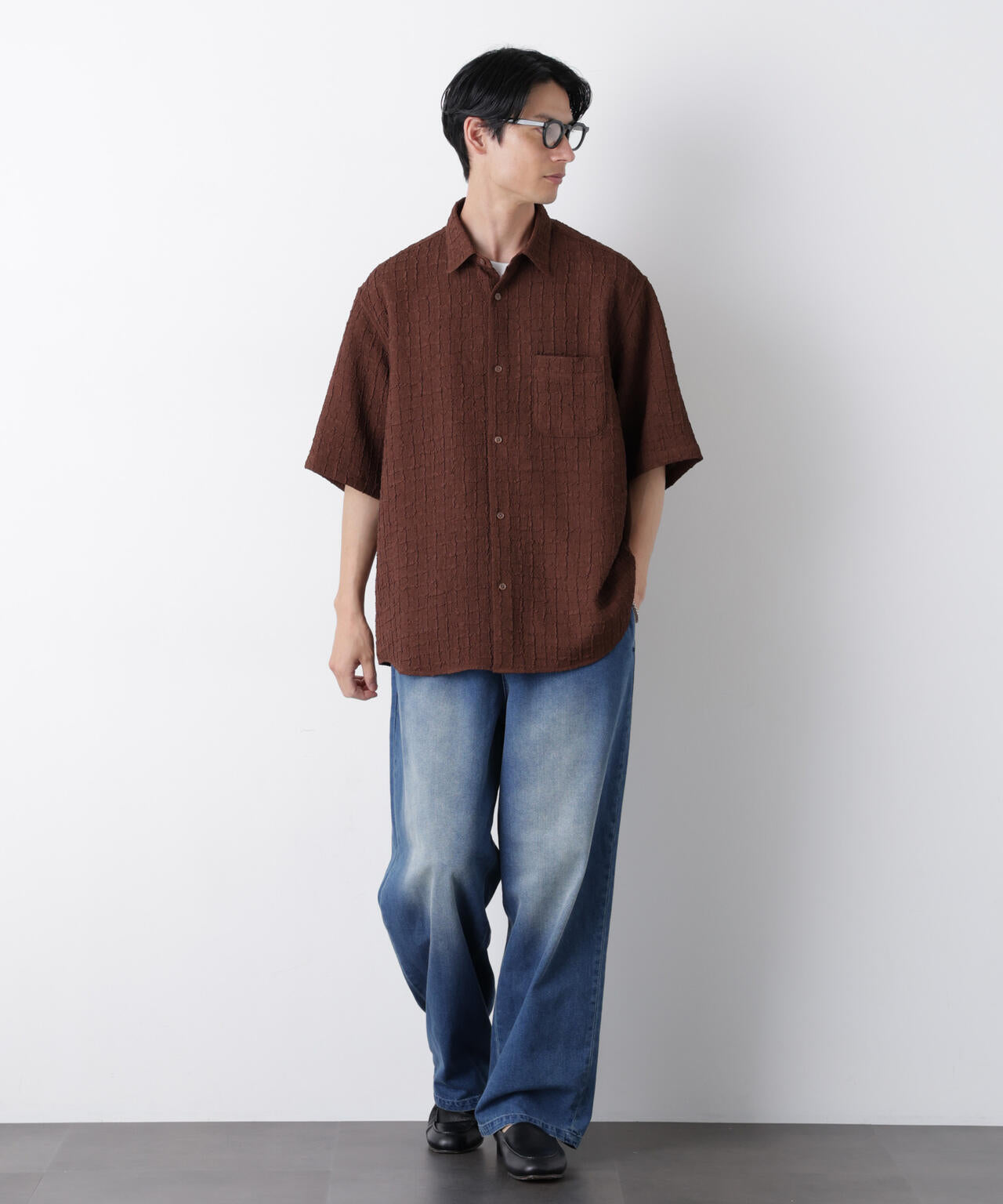 COOLLY DENIM ワイドイージーパンツ(接触冷感)