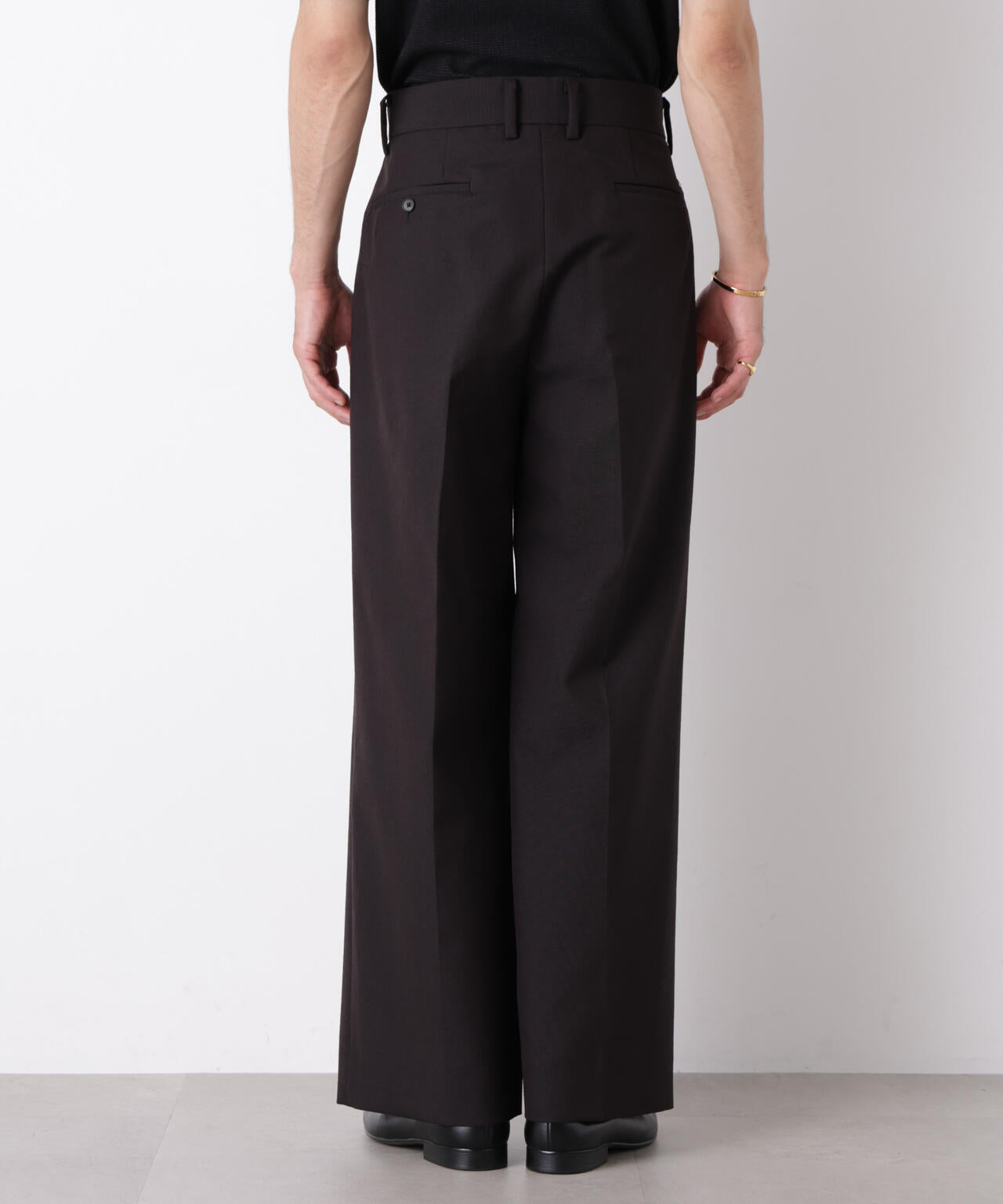 「ASSEMBLANC」WOOLOX 2タックトラウザーズ(セットアップ可)