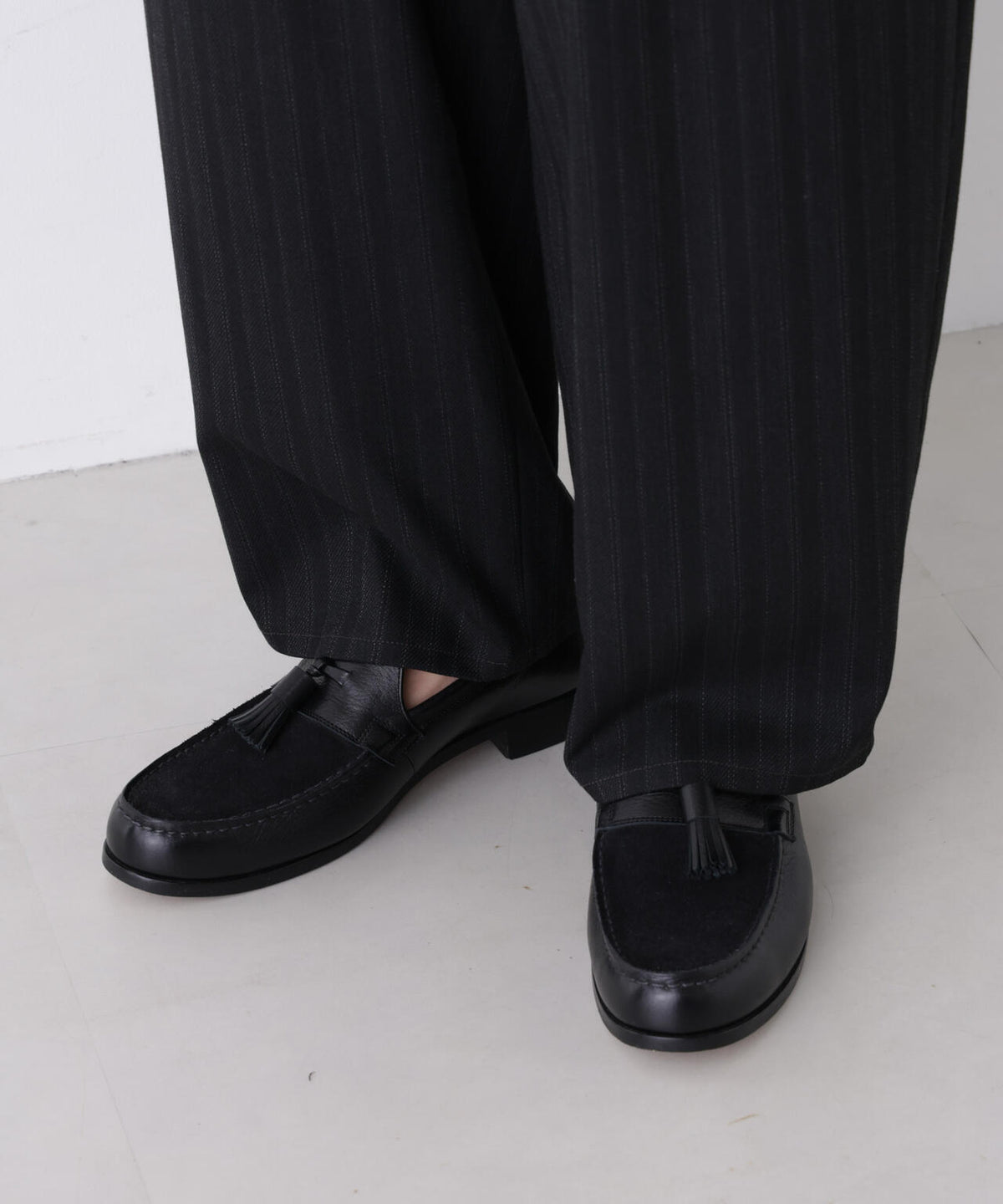 「DELEGANT」 バレルレッグイージーパンツ(セットアップ可)