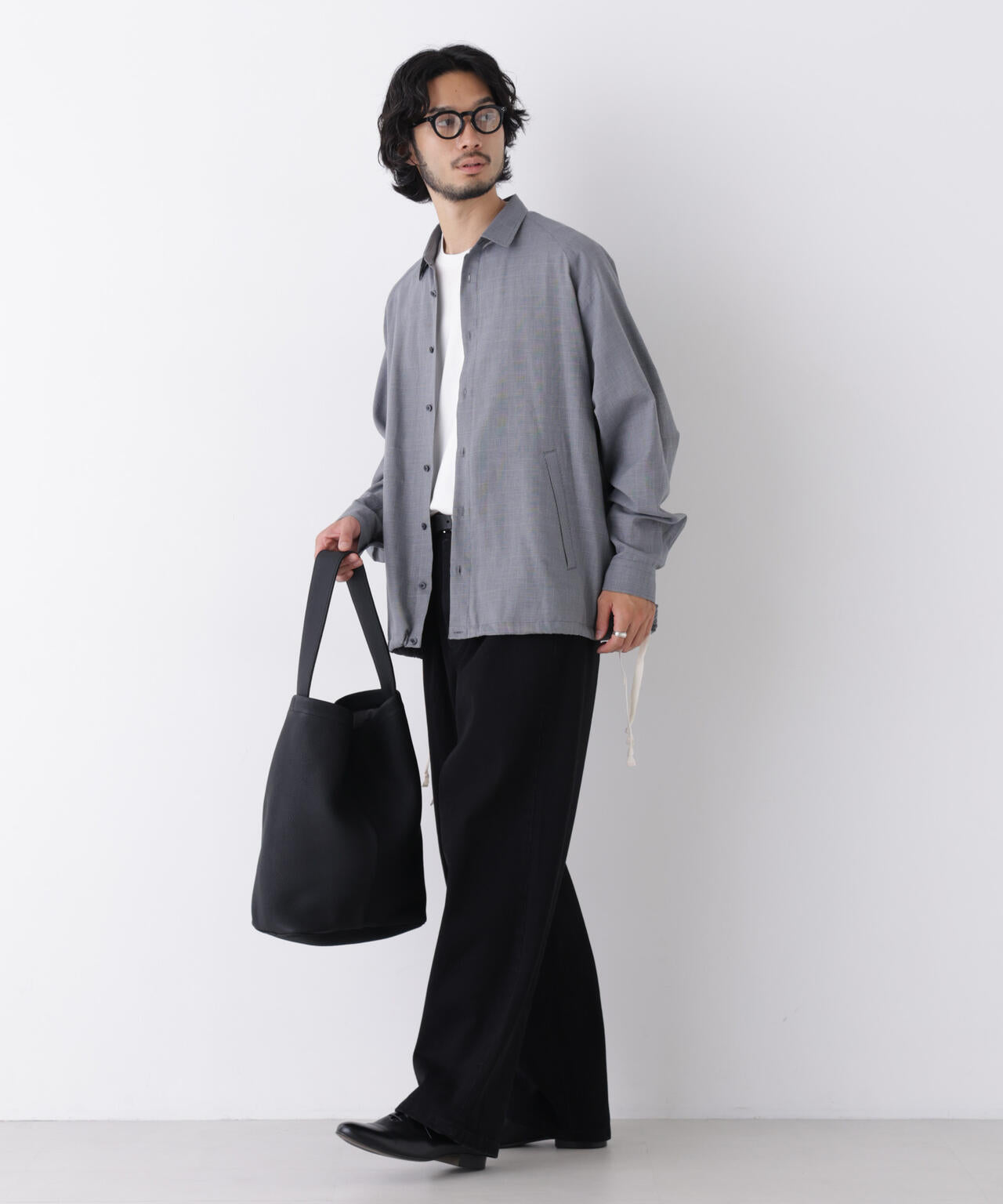 「OtoNANO」大人のワイドデニムパンツ
