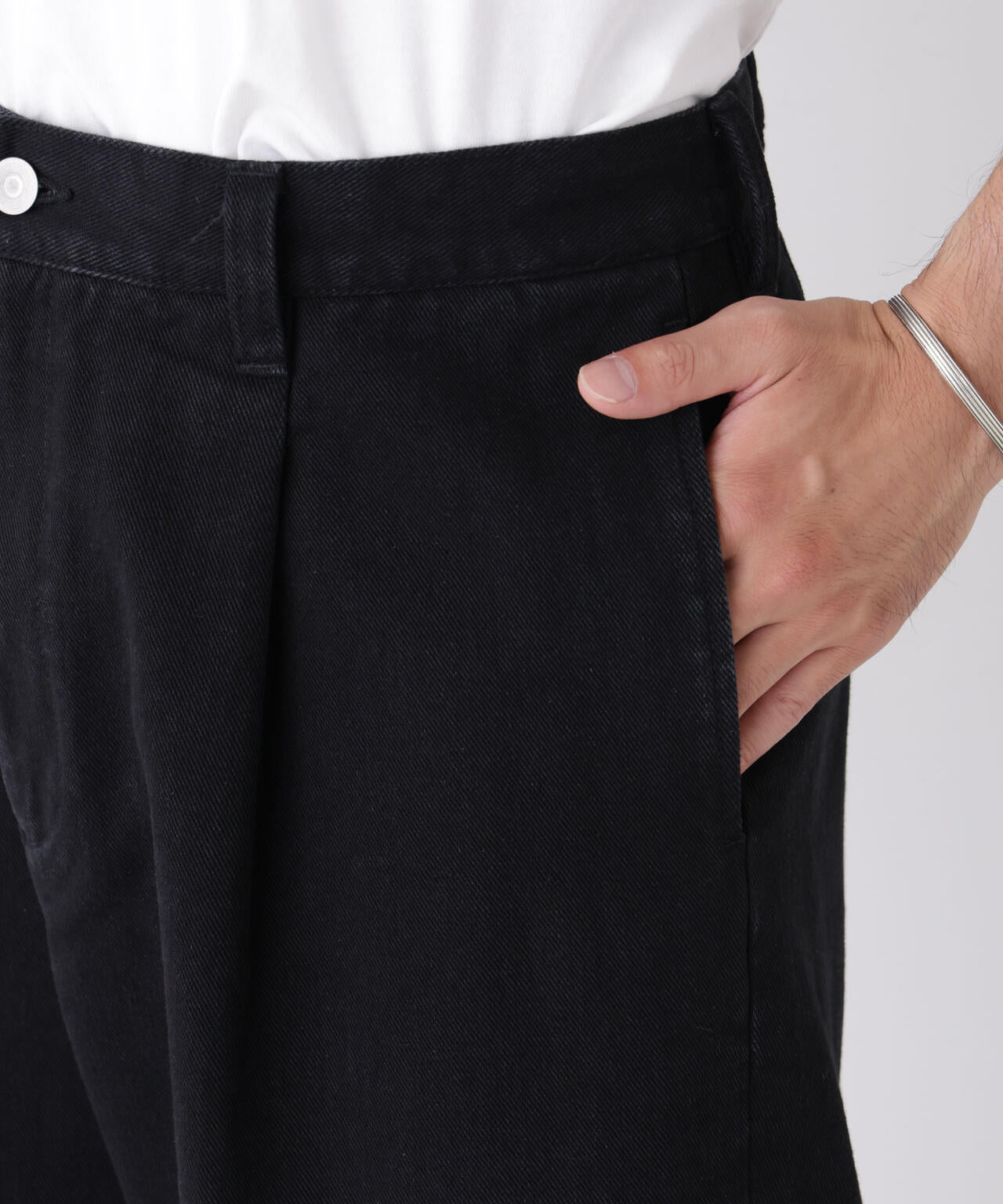 「OtoNANO」大人のワイドデニムパンツ