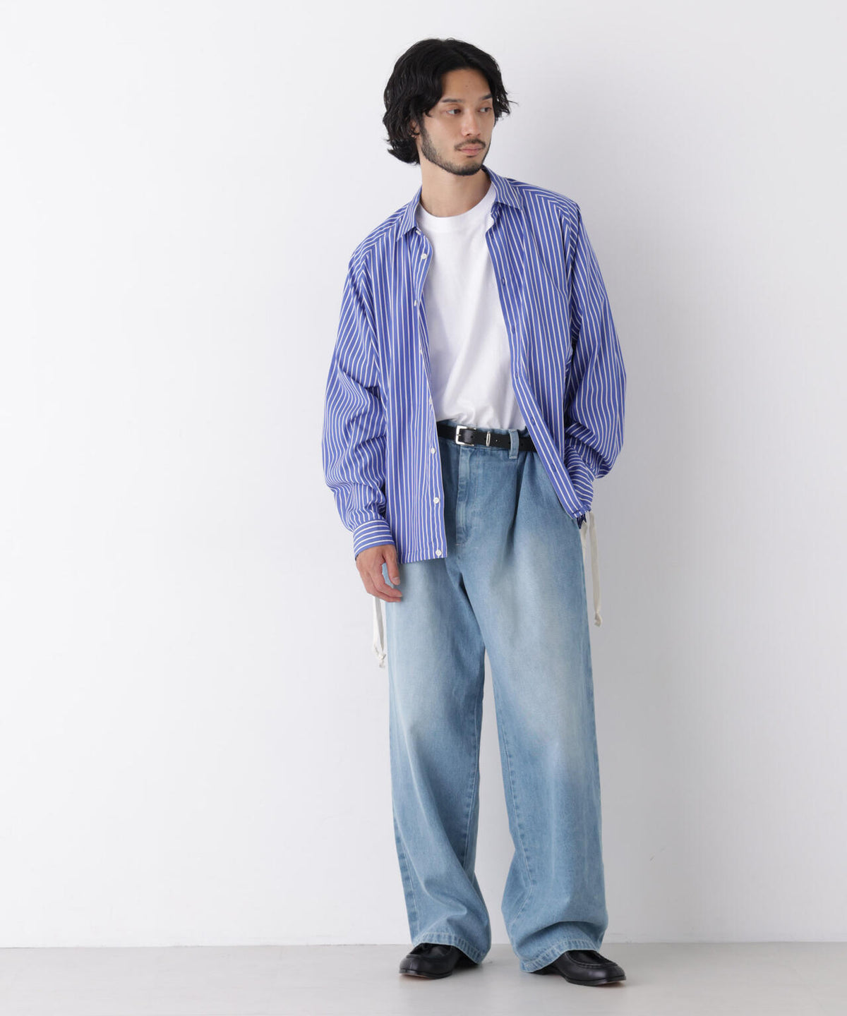 「OtoNANO」大人のワイドデニムパンツ