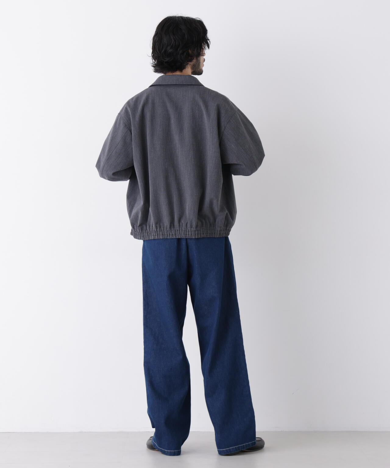 「OtoNANO」大人のワイドデニムパンツ