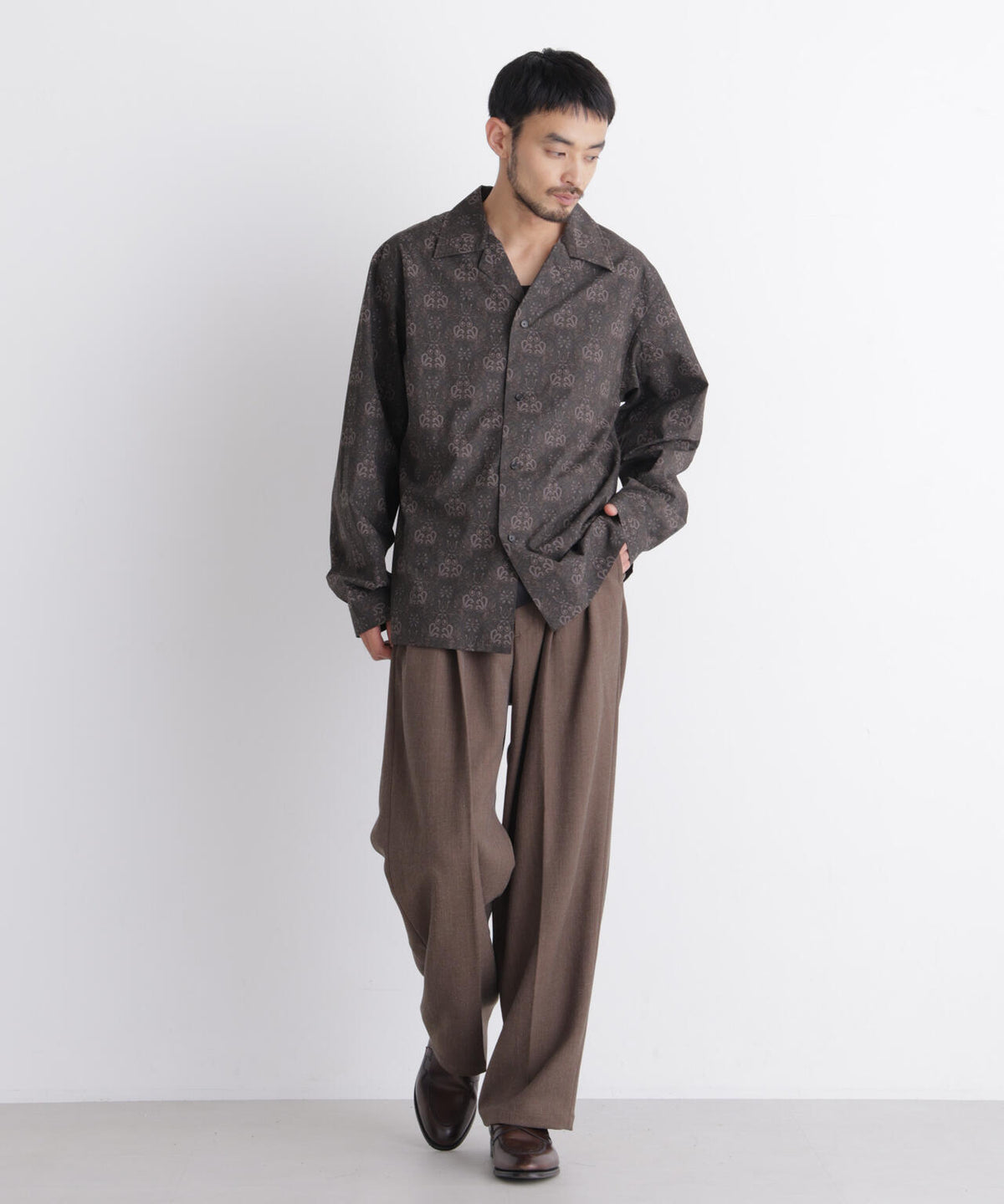 「OtoNANO」×masoret 1タックトラウザーズ