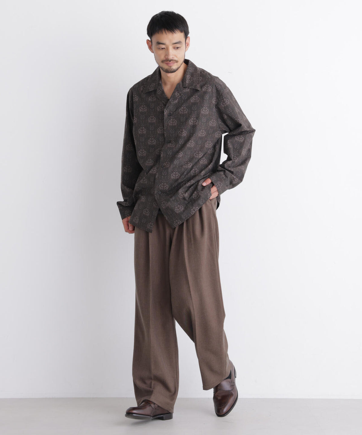 「OtoNANO」×masoret 1タックトラウザーズ