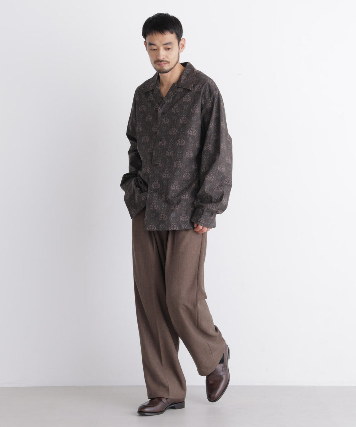 「OtoNANO」×masoret 1タックトラウザーズ