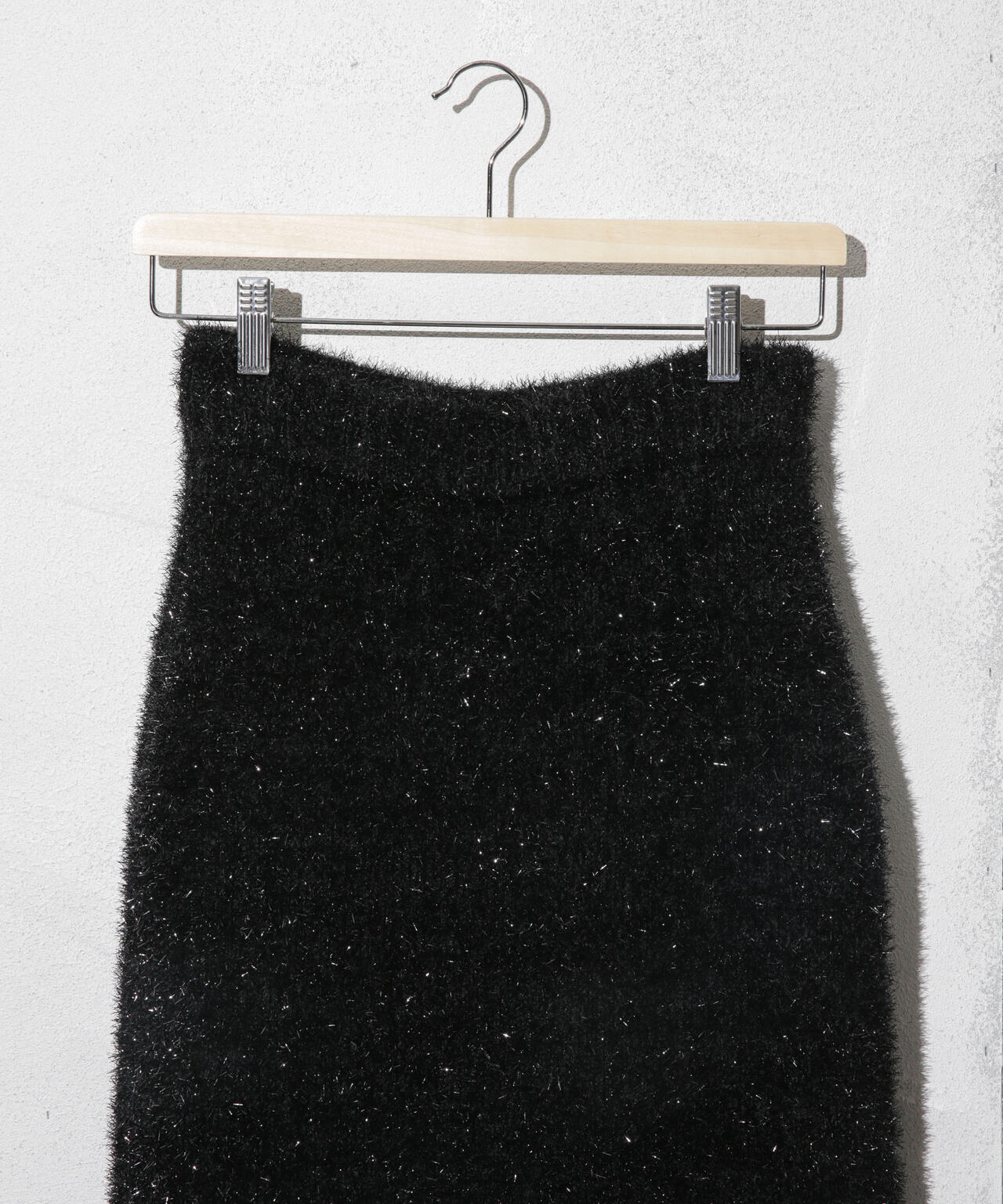 ラメシャギーニットスカート