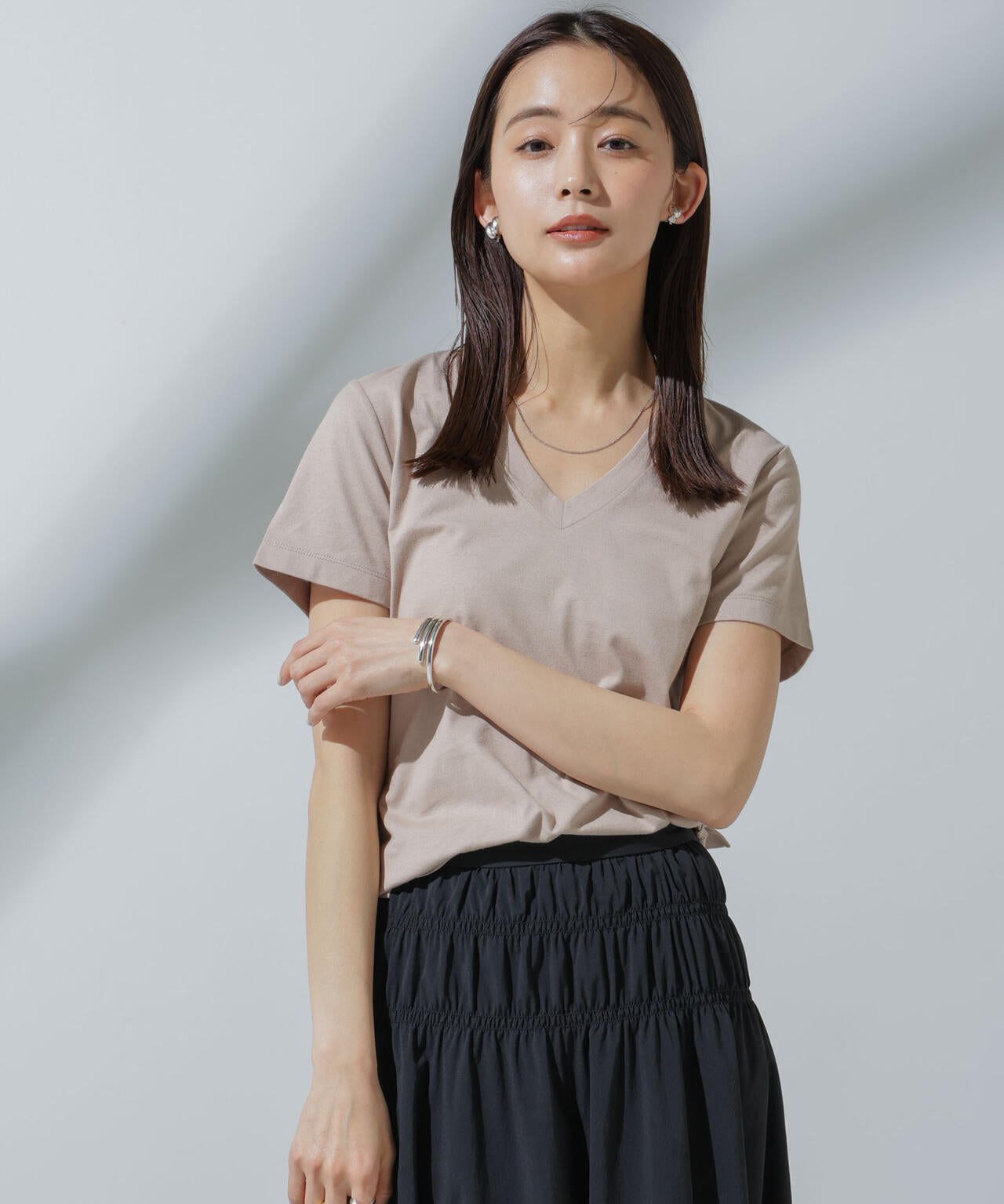 Anti Soaked(R) 汗染み防止 VネックTシャツ