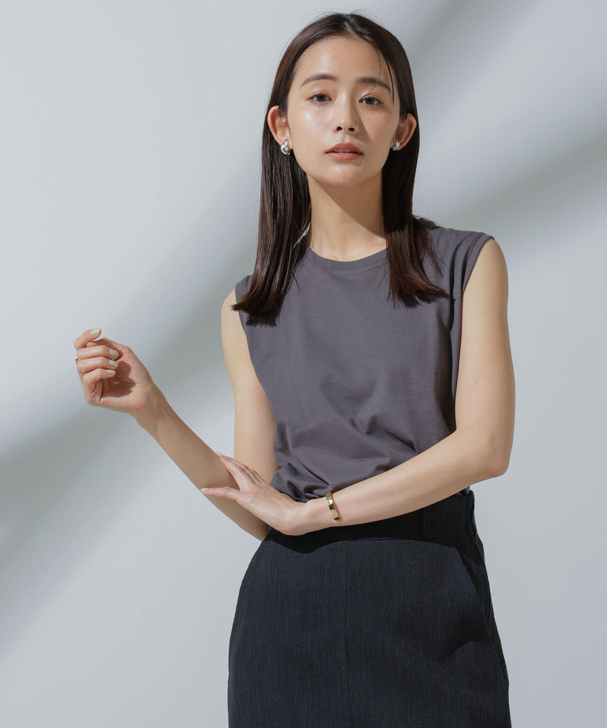 Anti Soaked(R) 汗染み防止 ノースリーブTシャツ