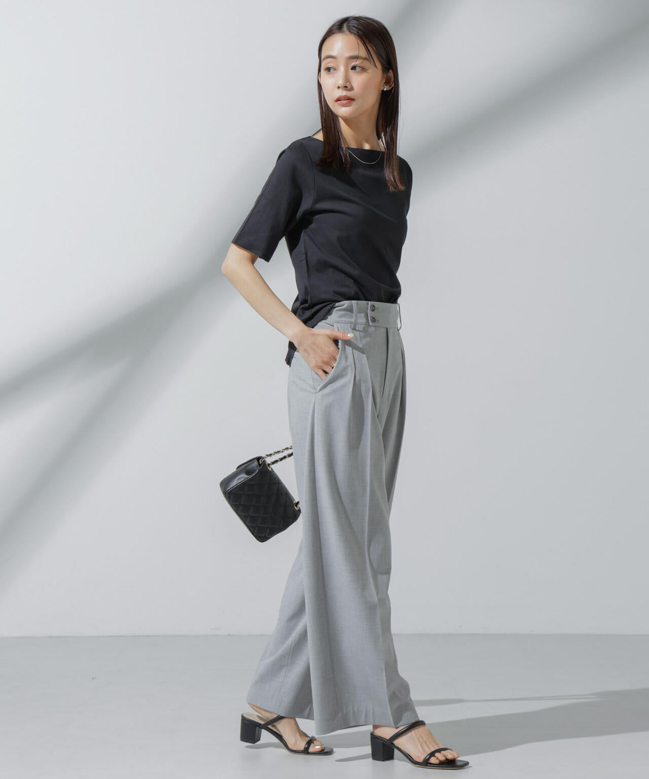 Anti Soaked(R) 汗染み防止 ボートネックTシャツ