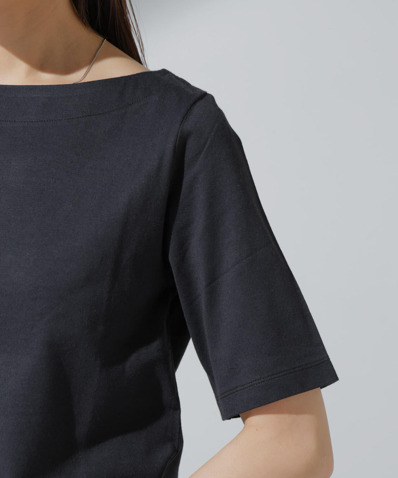 Anti Soaked(R) 汗染み防止 ボートネックTシャツ