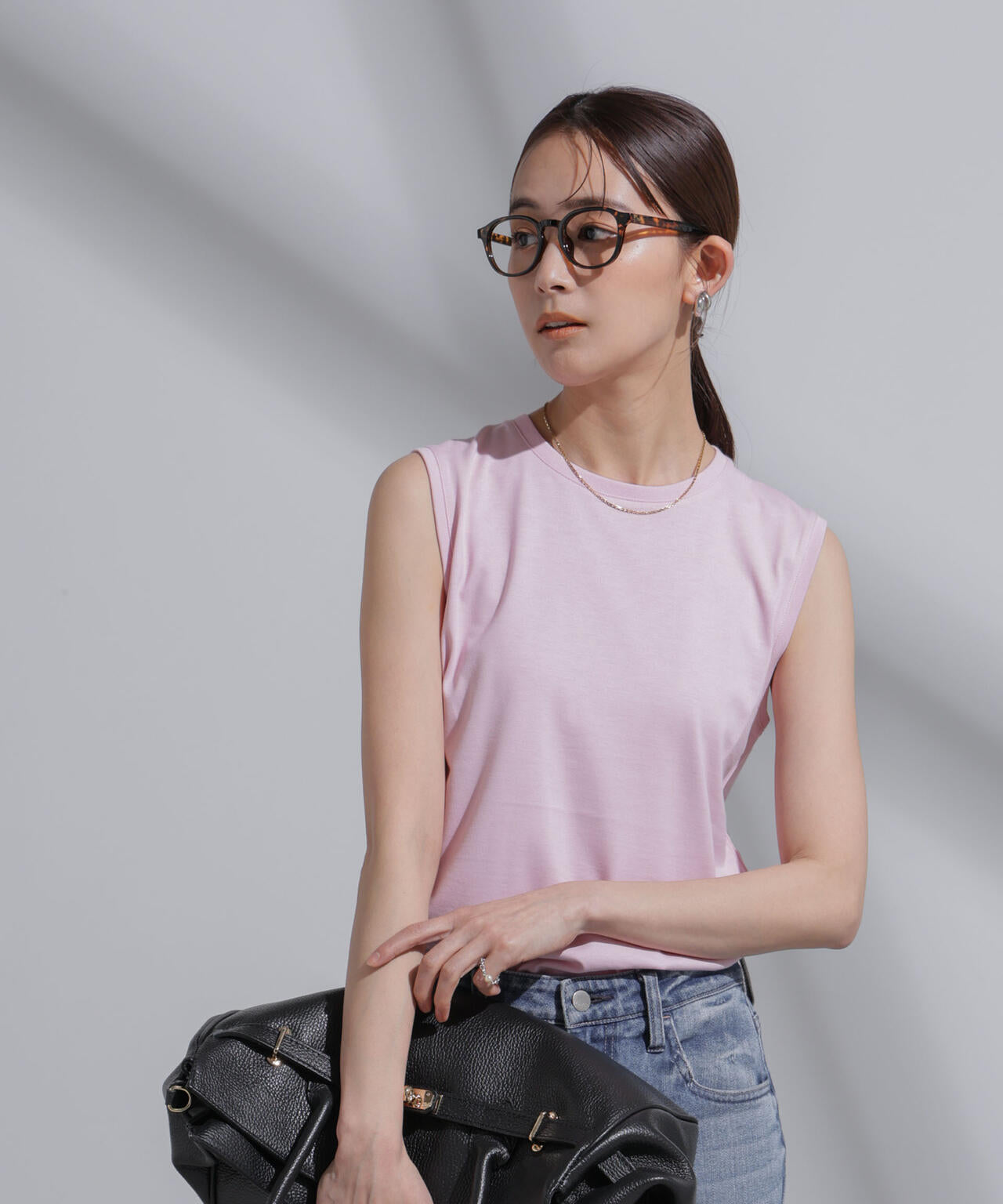 Anti Soaked(R) 汗染み防止 カラフルノースリTシャツ