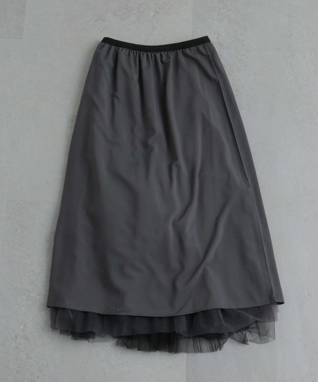 プリーツチュールスカート