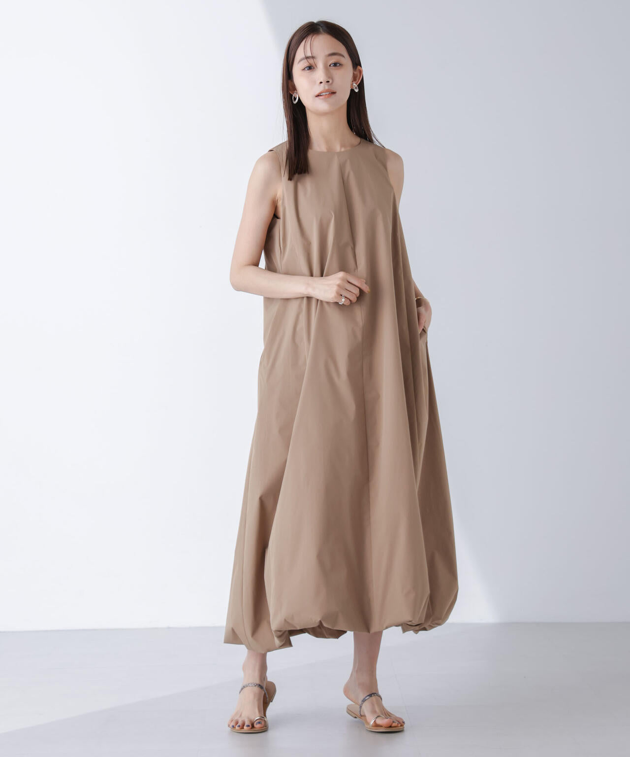 At PARK&DAILYWEAR/ノースリバルーンワンピース