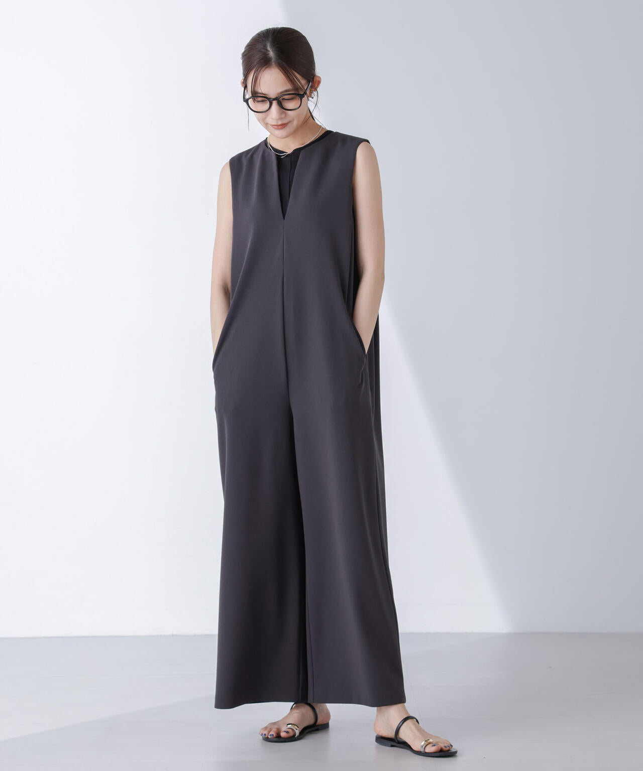 AtPARK&DAILYWEAR/カットジョーゼットサロペ