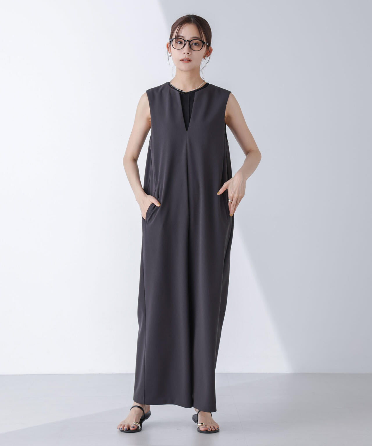 AtPARK&DAILYWEAR/カットジョーゼットサロペ