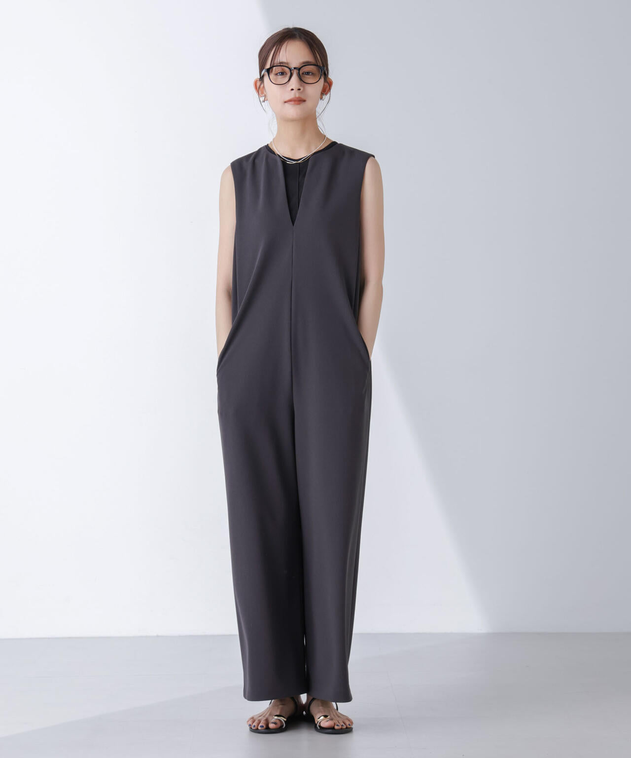AtPARK&DAILYWEAR/カットジョーゼットサロペ