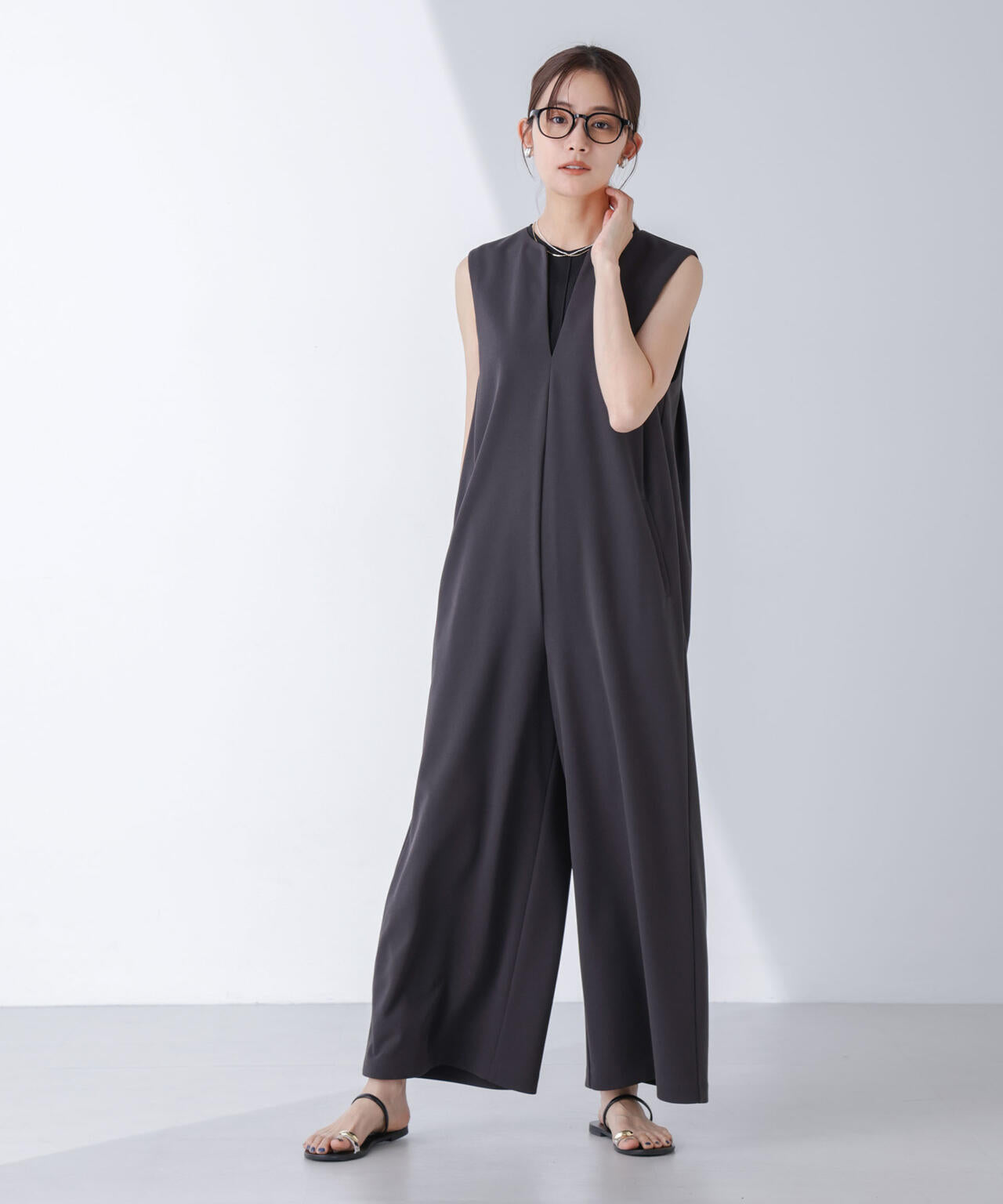AtPARK&DAILYWEAR/カットジョーゼットサロペ