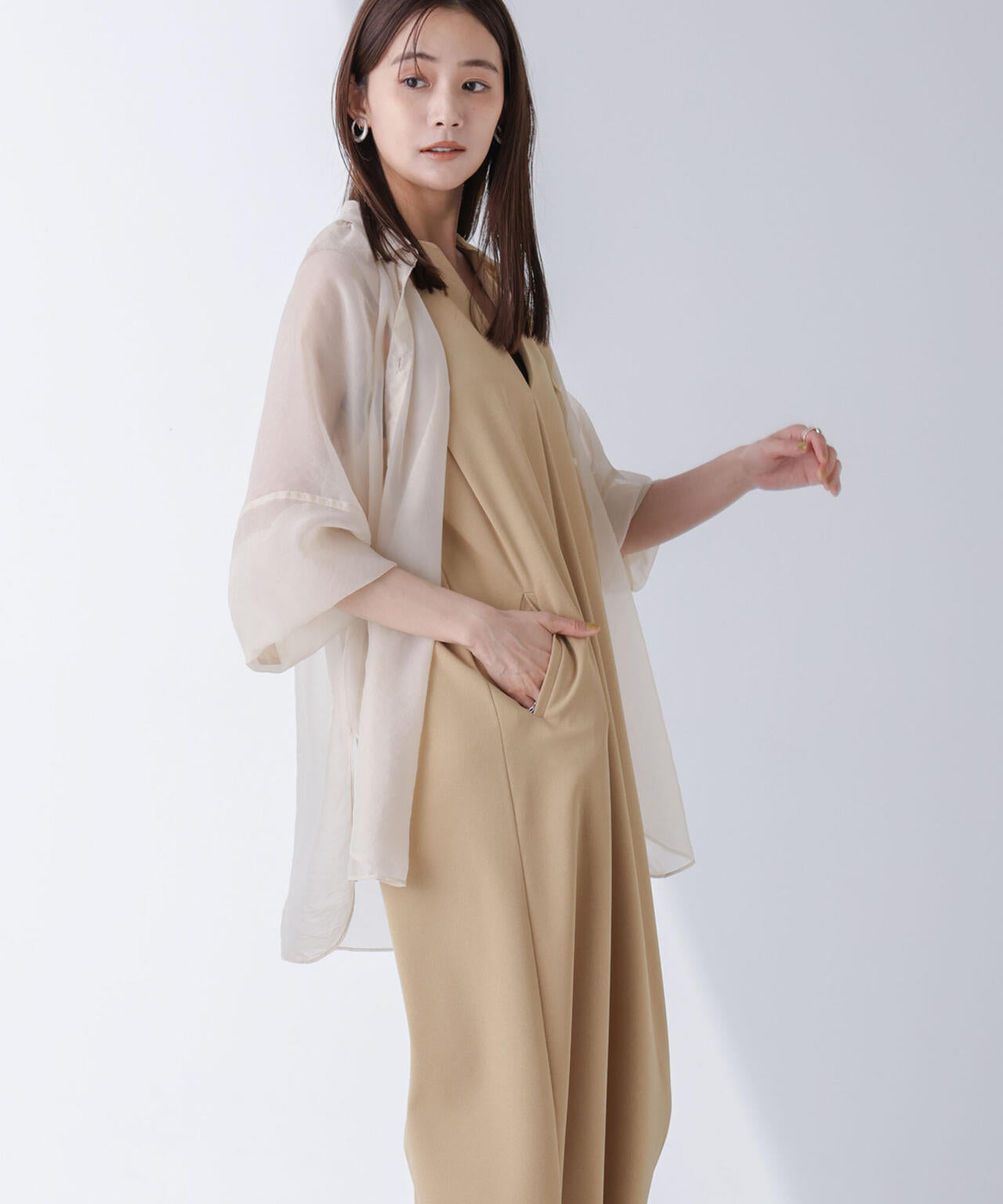 AtPARK&DAILYWEAR/カットジョーゼットサロペ