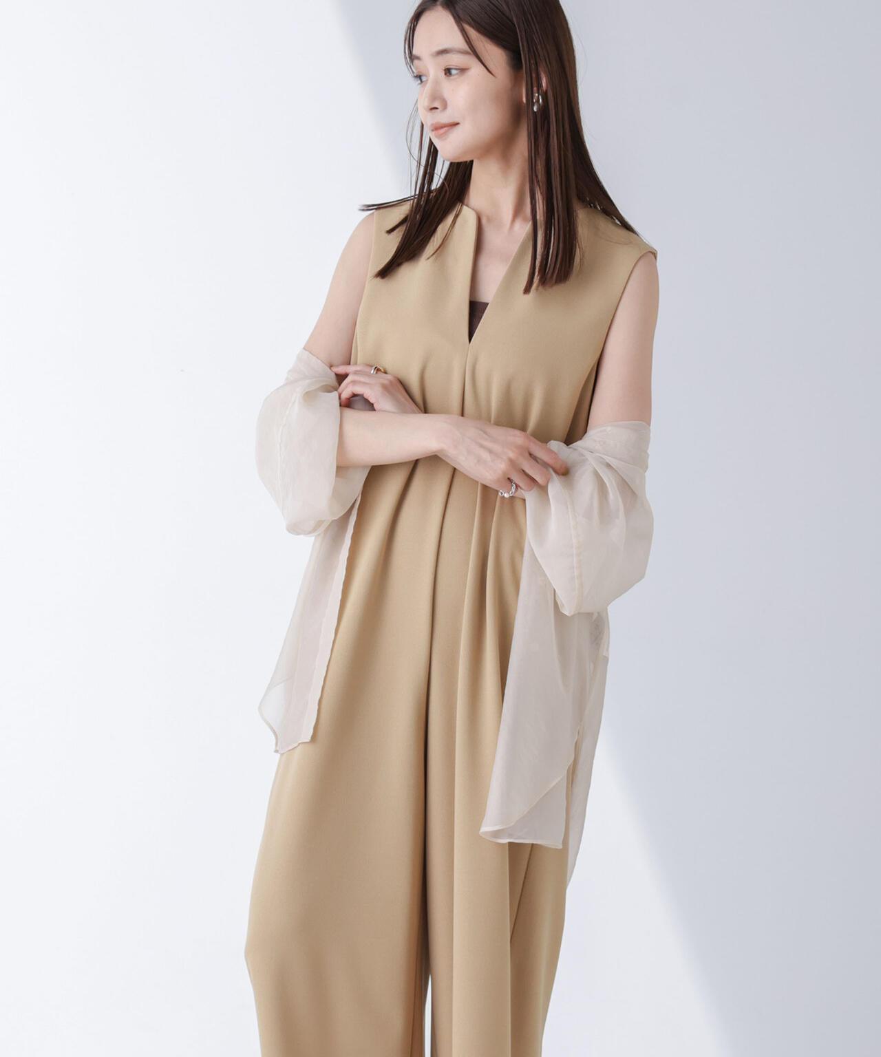 AtPARK&DAILYWEAR/カットジョーゼットサロペ
