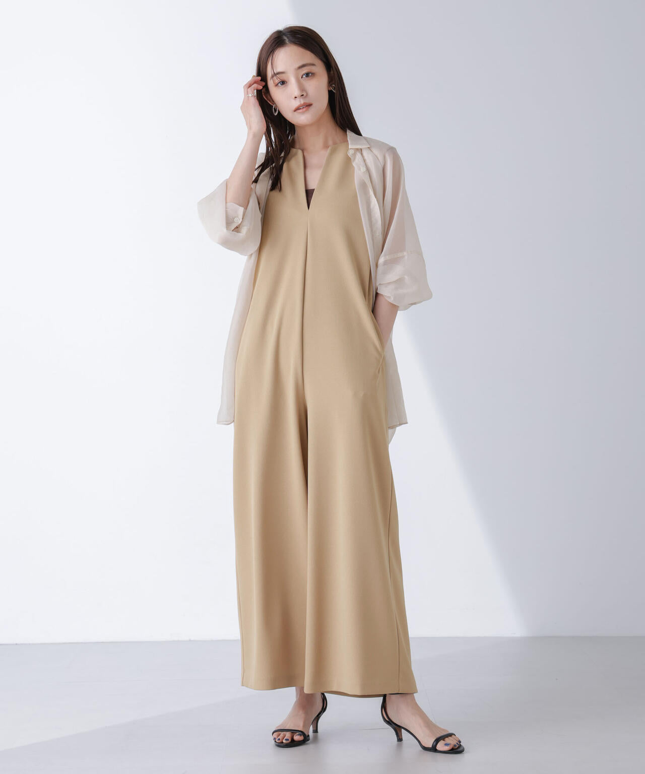 AtPARK&DAILYWEAR/カットジョーゼットサロペ