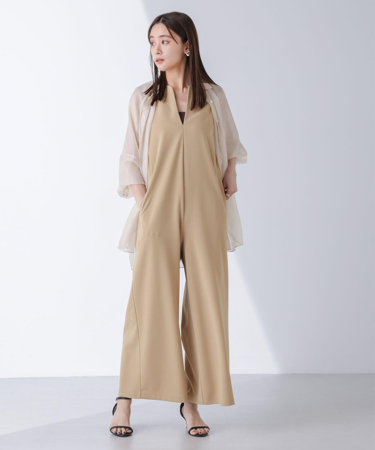 AtPARK&DAILYWEAR/カットジョーゼットサロペ