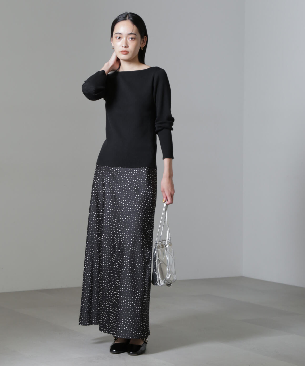 CICA&UVカット加工リブニット