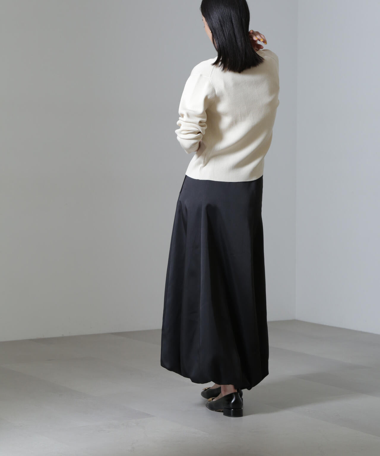 CICA&UVカット加工Vネックリブカーディガン