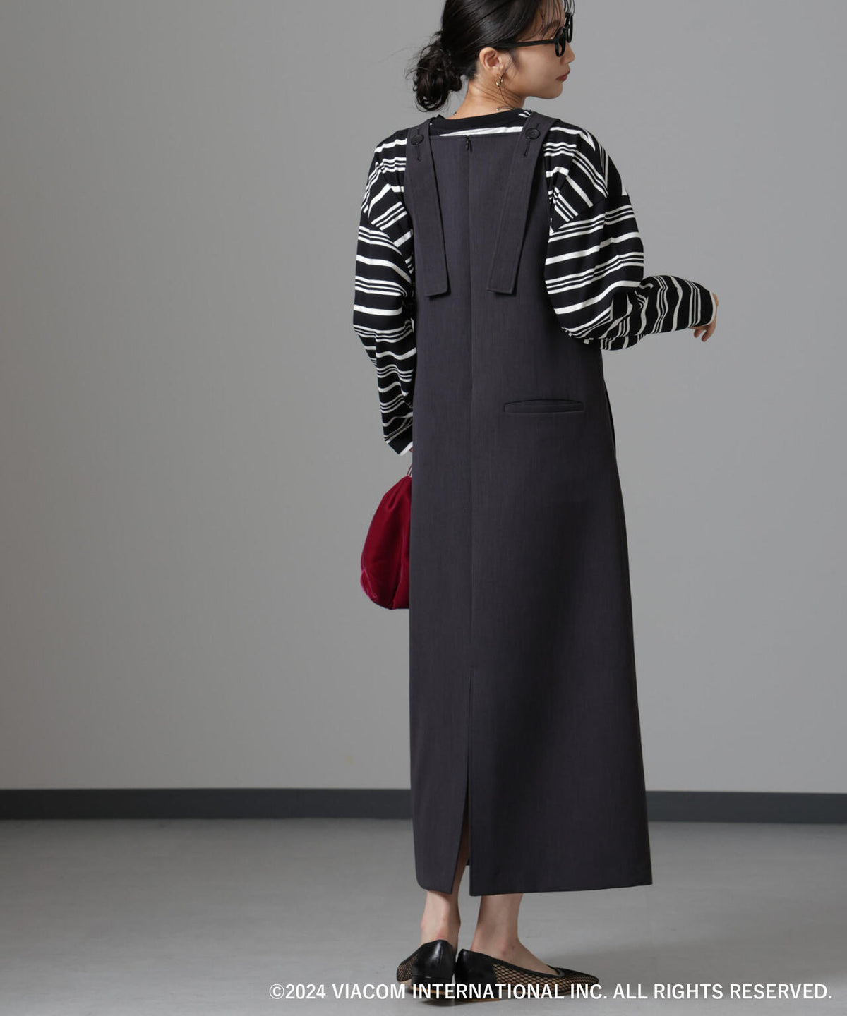 Emily in Paris×FUDGE 別注ボーダーロンT