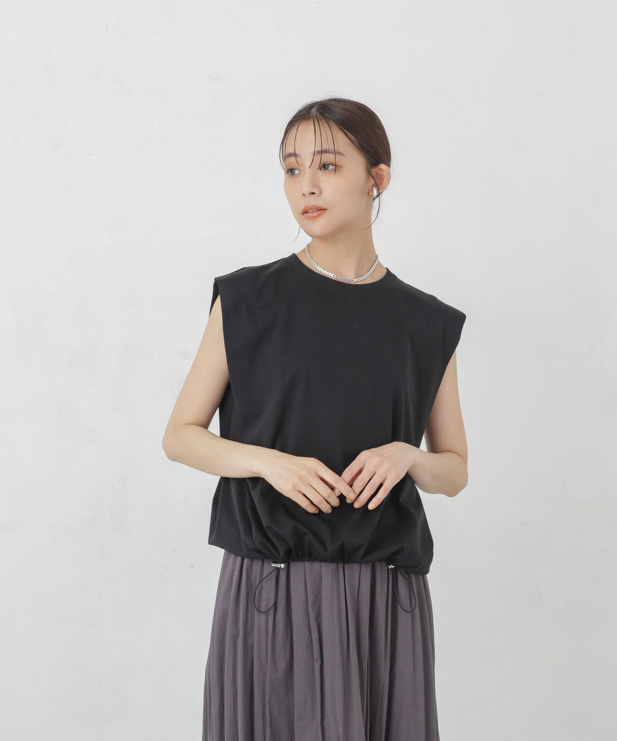 Polygiene ドロストカットトップス