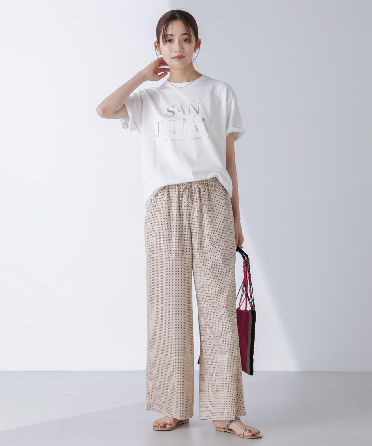 AtPARK&DAILYWEAR/ドットプリントパンツ