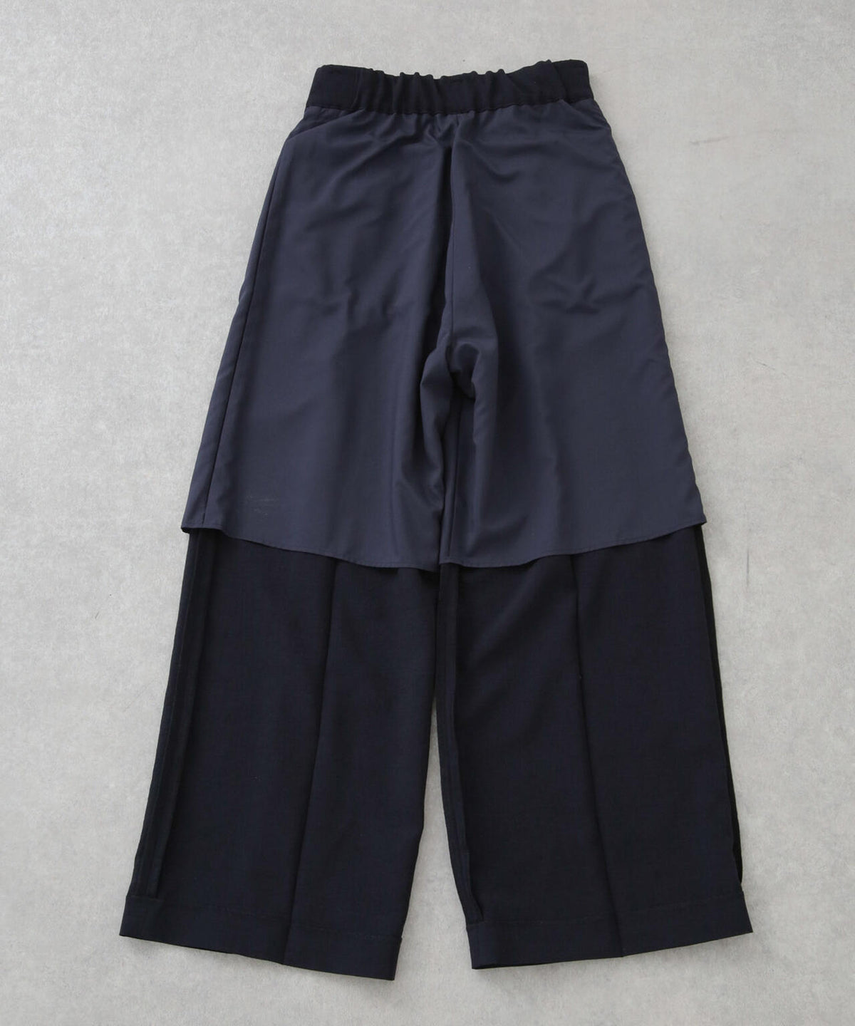 メランジドライ ベルト付きワイドパンツ(セットアップ可)