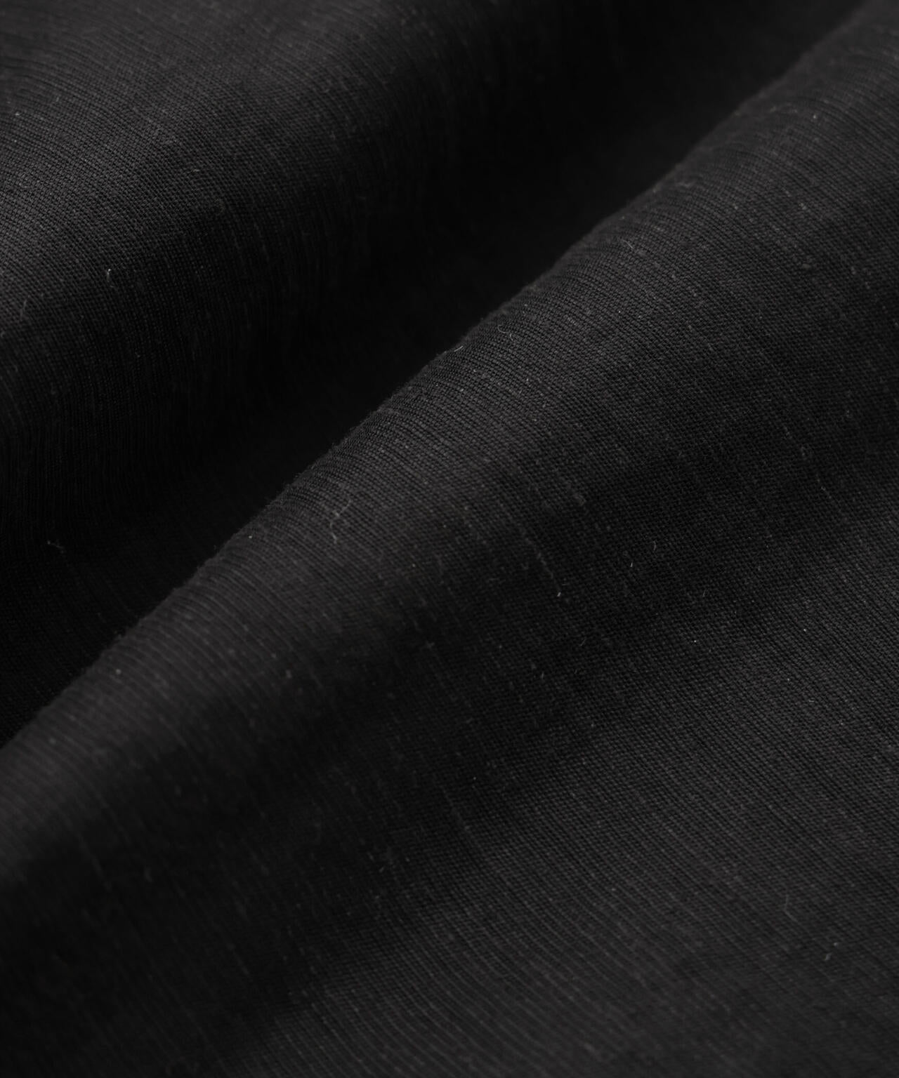 リネン混シアーギャザージップブラウス