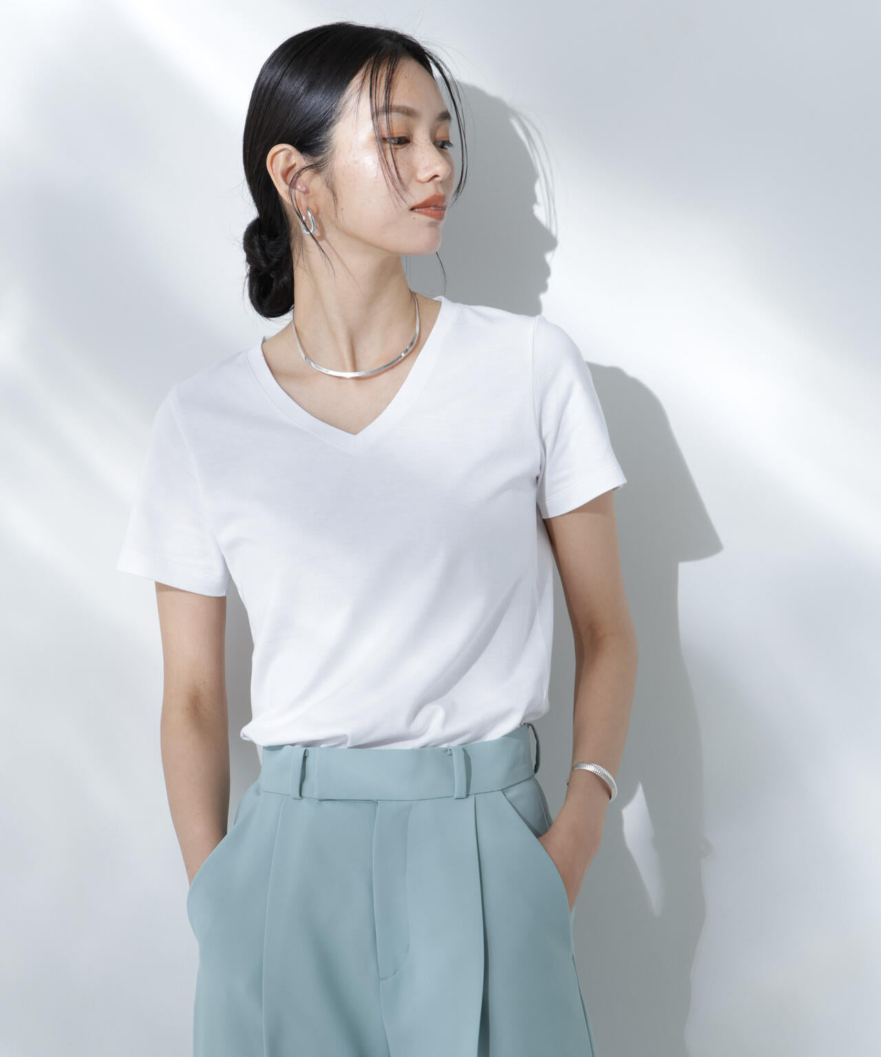 Anti Soaked(R) 汗染み防止VネックTシャツ