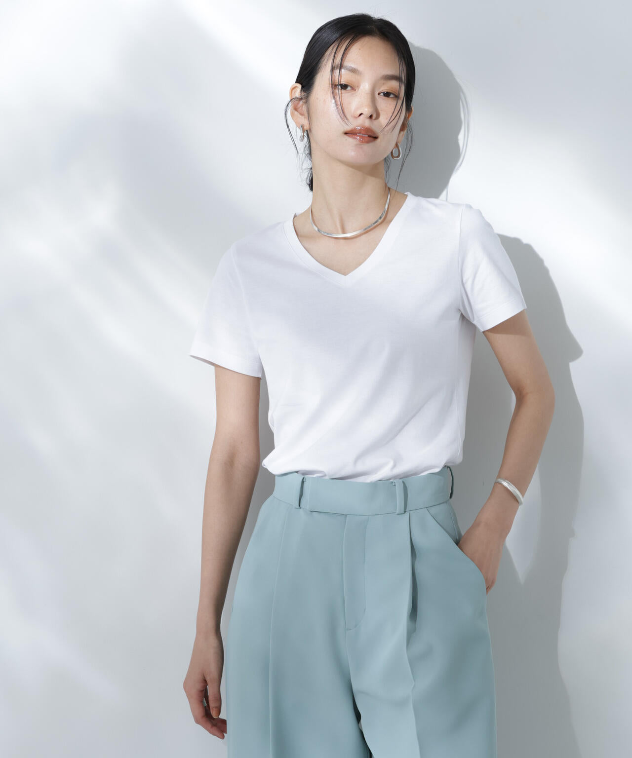 Anti Soaked(R) 汗染み防止VネックTシャツ